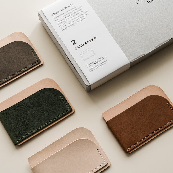 2. CARD CASE B Leather Crafting Kit MAKING AND THINGS BY .URUKUST