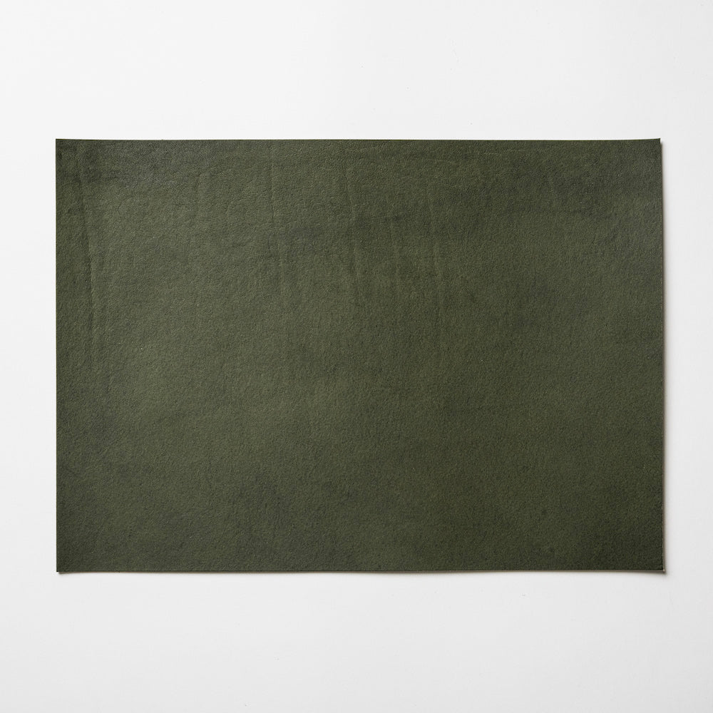 [SMALL SHEET] .URUKUST SMOOTH LEATHER 1.6mm / FOREST GREEN