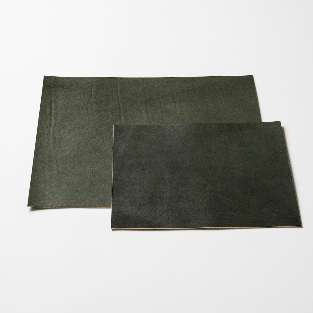 [SMALL SHEET] .URUKUST SMOOTH LEATHER 1.6mm / FOREST GREEN